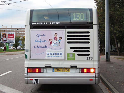 Réseau urbain Heuliez Bus GX317 GNV MGDR : 2344 ZB 54