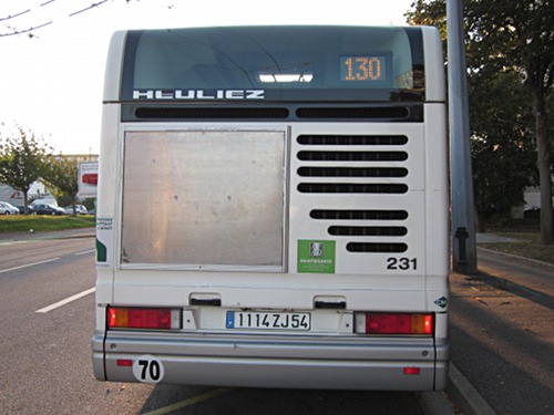 Réseau urbain Heuliez Bus GX317 GNV MGDR : 1114 ZJ 54