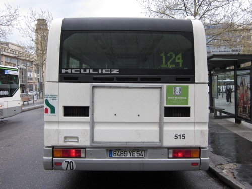 Réseau urbain Heuliez Bus GX417 GNV : 6469 YE 54